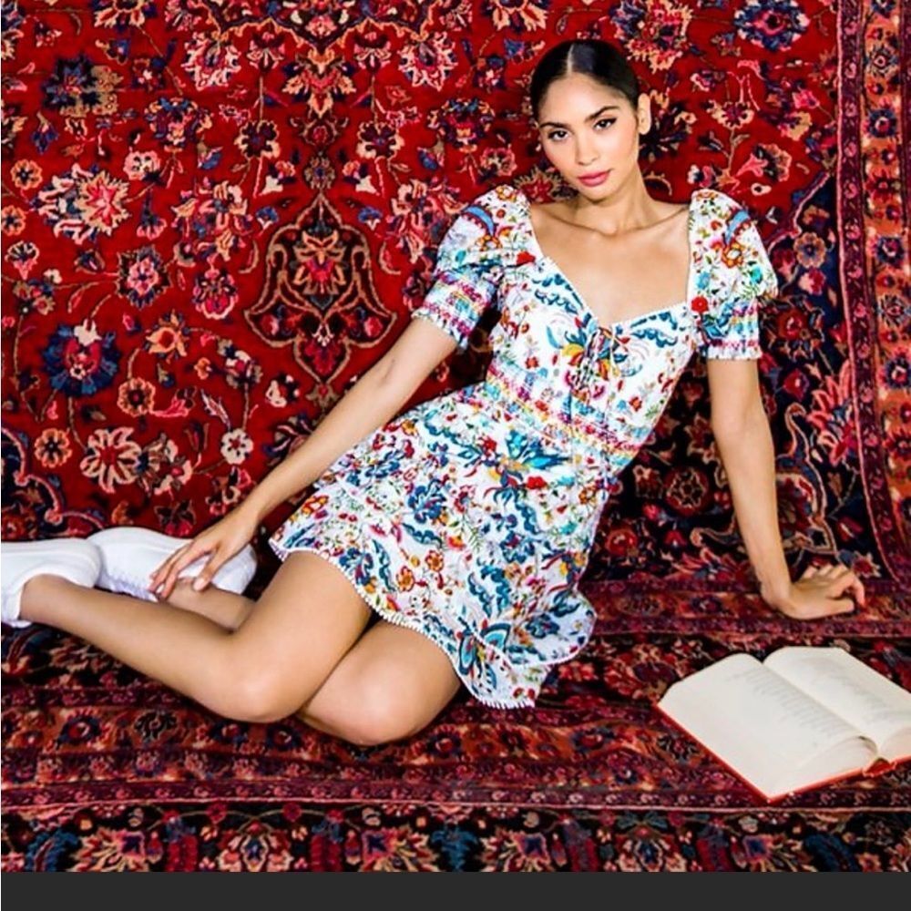 LIMITED TIME SALE Alice+Olivia Crawford cotton dress - Picture 4 of 12